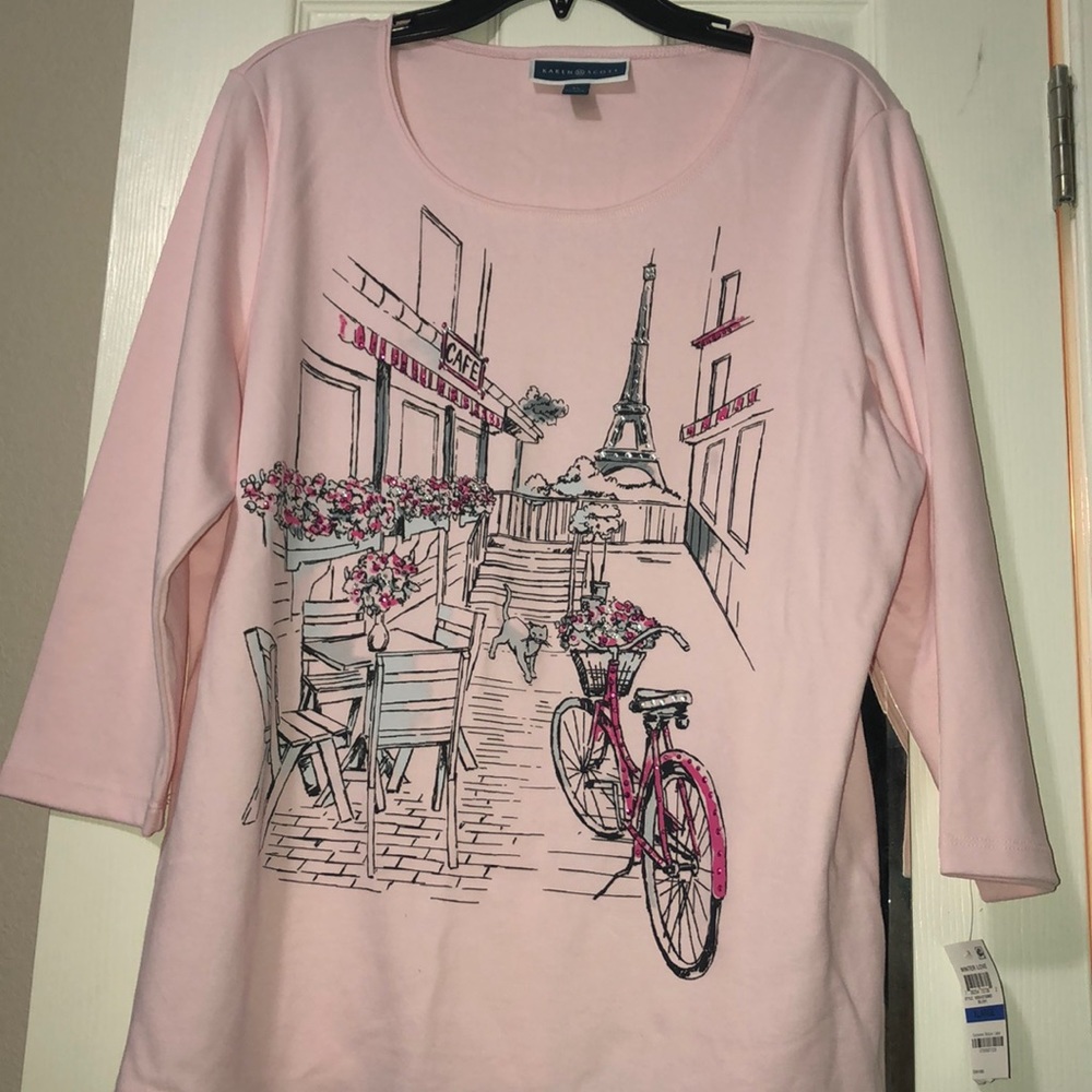 NWT Karen Scott XL knit top